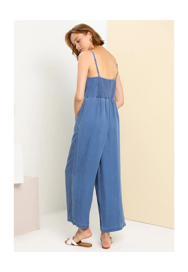 Old Navy Knotted Tie Front Cami Jumpsuit 8 Old Navy Knotted Tie Front Cami Jumpsuit - Billede 6