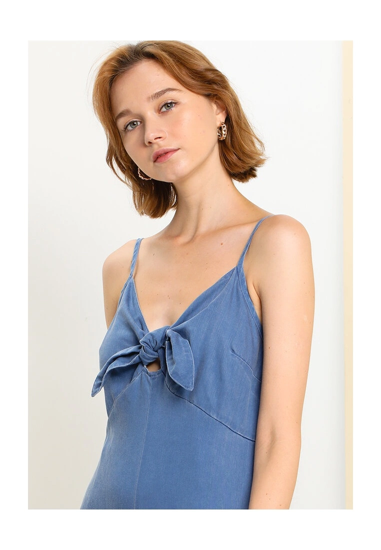 Old Navy Knotted Tie Front Cami Jumpsuit 9 Old Navy Knotted Tie Front Cami Jumpsuit - Billede 7