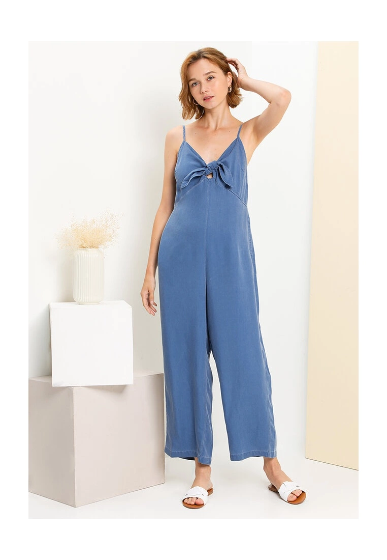 Old Navy Knotted Tie Front Cami Jumpsuit 10 Old Navy Knotted Tie Front Cami Jumpsuit - Billede 8
