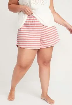 Old Navy 3.5" Inseam High-Waisted Sunday Sleep Dolphin-Hem Pyjama Shorts -Cykler Salgsbutik old navy 0076 8132936 6