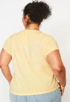 Old Navy Short Sleeves High Hip Henley Tee -Cykler Salgsbutik old navy 0123 4902116 7