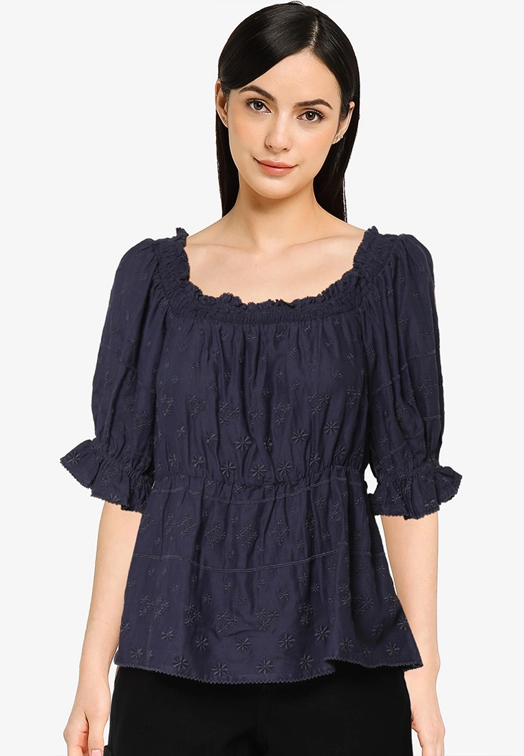 Old Navy Square Neck Babydoll Crafted Top 3 Old Navy Square Neck Babydoll Crafted Top