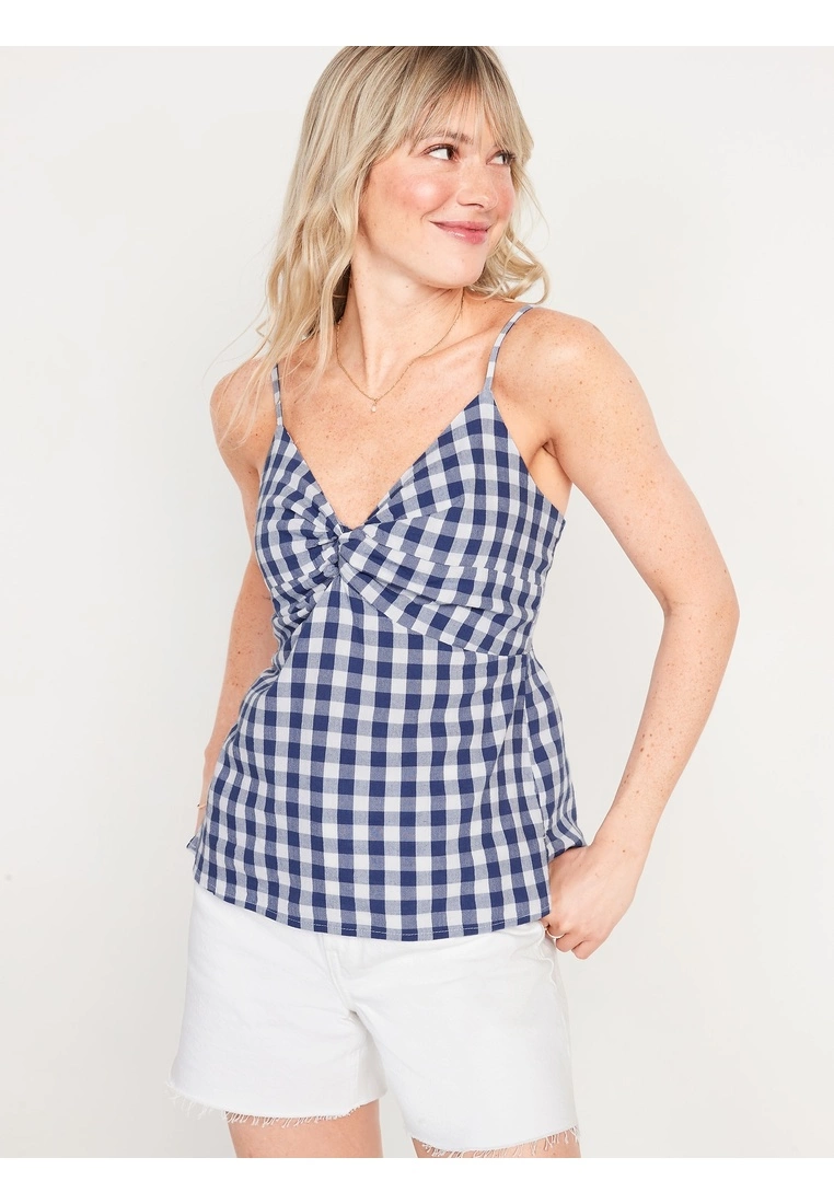 Old Navy Fitted Gingham Twist-Front Cami Top 3 Old Navy Fitted Gingham Twist-Front Cami Top