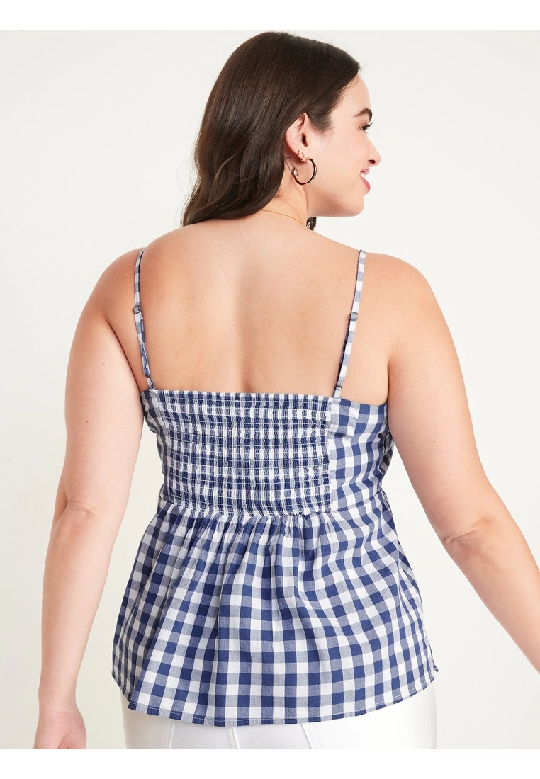 Old Navy Fitted Gingham Twist-Front Cami Top 8 Old Navy Fitted Gingham Twist-Front Cami Top - Billede 6