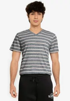 Old Navy Striped V-Neck T-Shirt