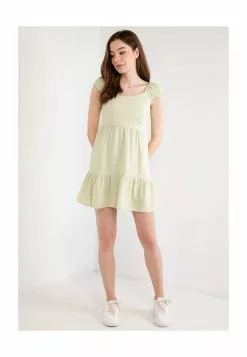 Old Navy Puff-Sleeve Smocked Mini Dress -Cykler Salgsbutik old navy 0682 7175626 4