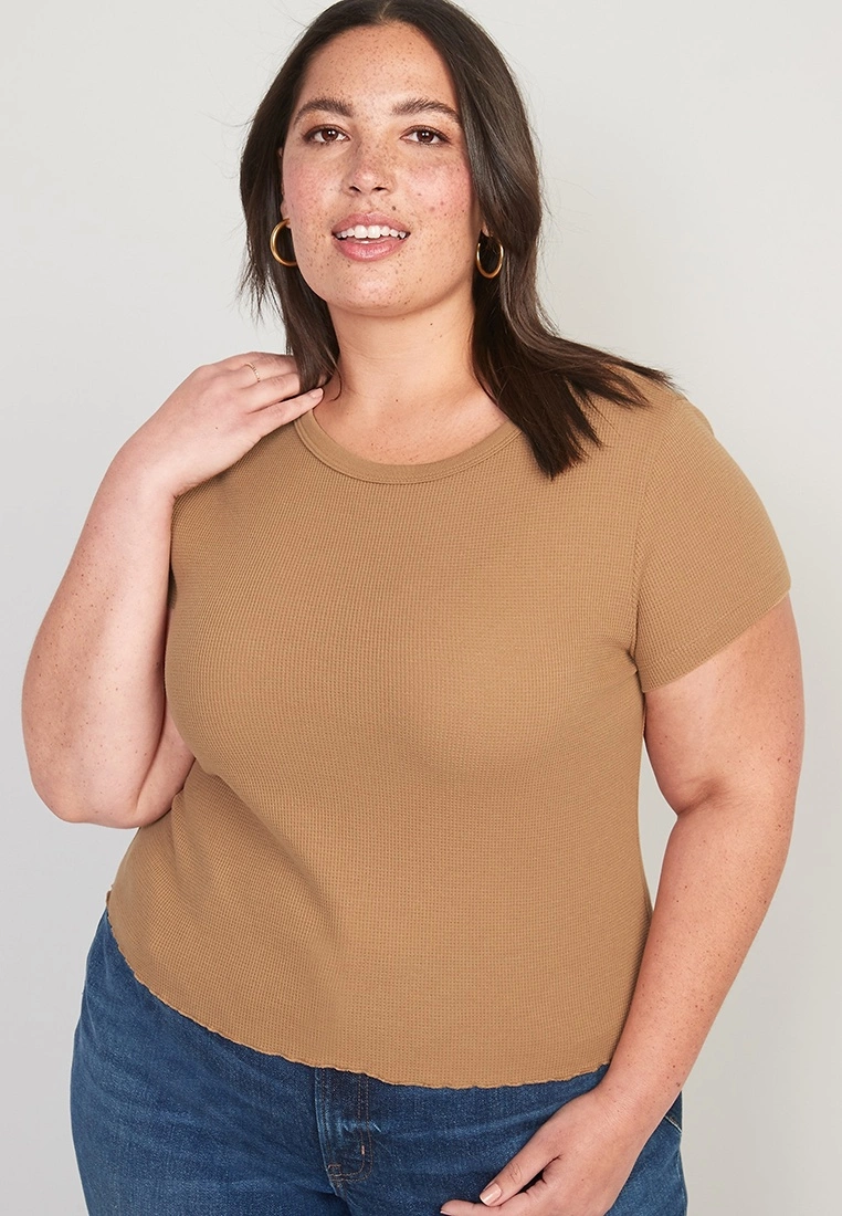 Old Navy Crop Waffle Tee 7 Old Navy Crop Waffle Tee - Billede 5