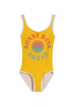 Old Navy Square Neck Graphic 1-Piece Swimsuit