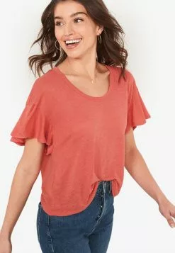 Old Navy Linen Flutter Top