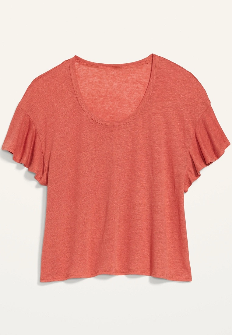 Old Navy Linen Flutter Top 10 Old Navy Linen Flutter Top - Billede 8
