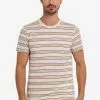 Old Navy Raj Salt Pepper Stripes Crew Tee