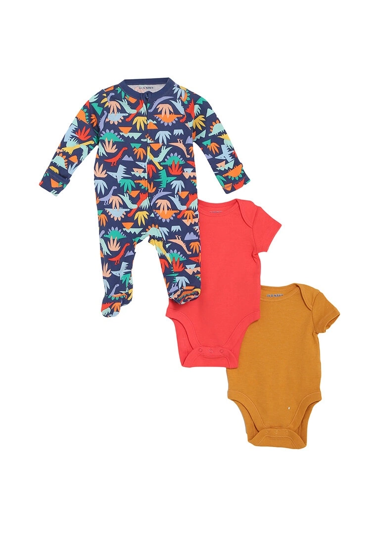 Old Navy 3-Packs Short And Long Sleeves Bodysuit 3 Old Navy 3-Packs Short And Long Sleeves Bodysuit