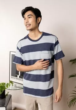 Old Navy Vintage Rugby-Stripes Pocket T-Shirt -Cykler Salgsbutik old navy 1573 3740206 5