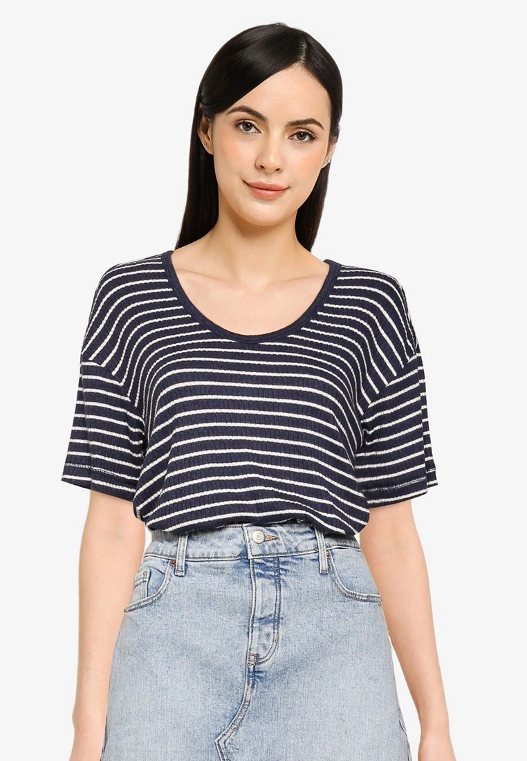 Old Navy Rib Stripe Top 3 Old Navy Rib Stripe Top