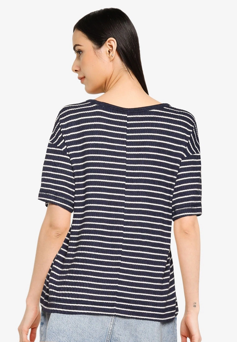 Old Navy Rib Stripe Top 4 Old Navy Rib Stripe Top - Billede 2