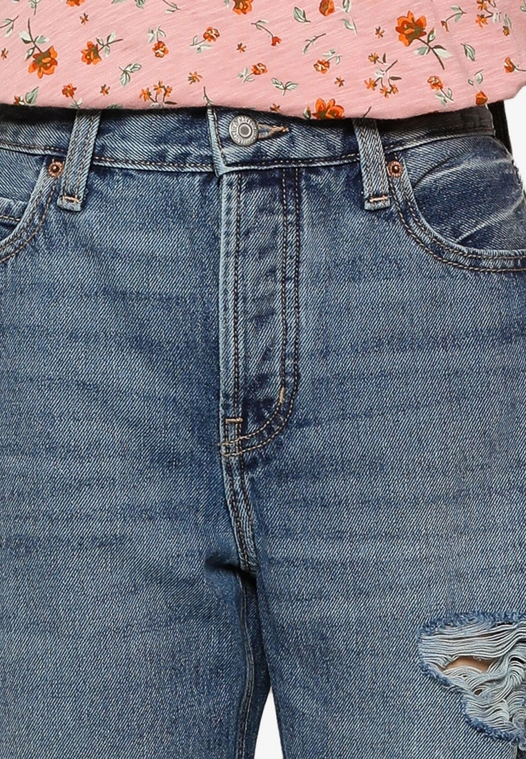 Old Navy Light Destructed Cropped Slouchy Jeans 5 Old Navy Light Destructed Cropped Slouchy Jeans - Billede 3