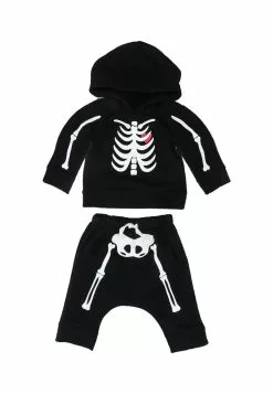 Old Navy Skeleton Hooded Knit Set