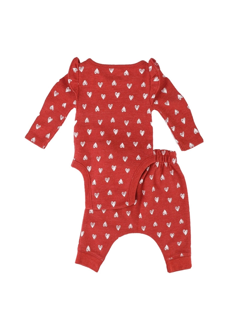 Old Navy Waffle Bodysuit Leggings Set 4 Old Navy Waffle Bodysuit Leggings Set - Billede 2