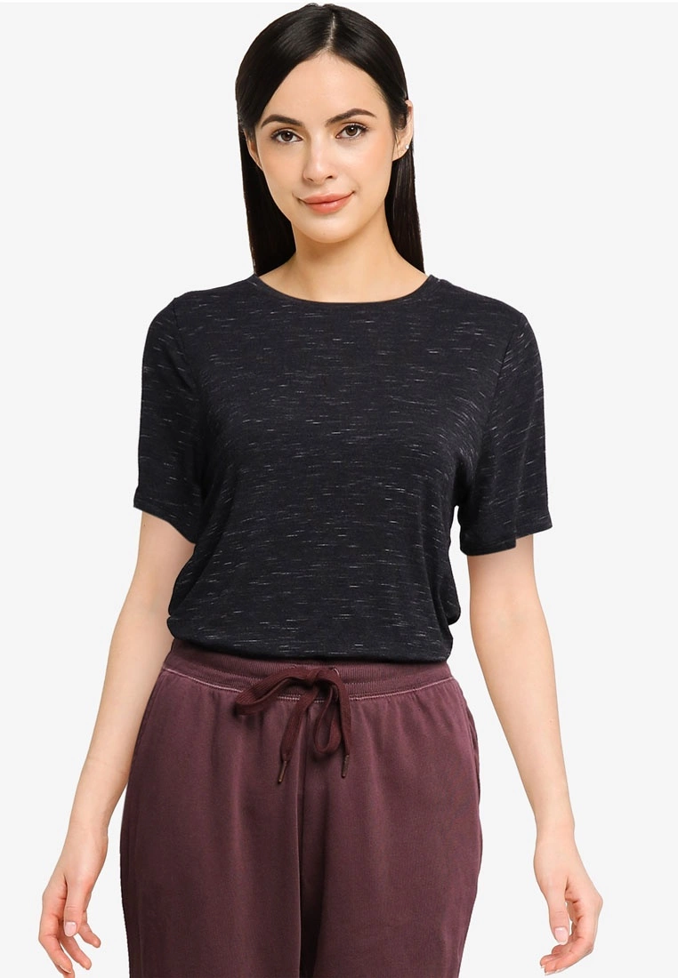 Old Navy Luxe Crew Streaky Heather Tee 3 Old Navy Luxe Crew Streaky Heather Tee