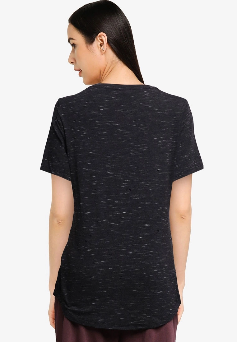 Old Navy Luxe Crew Streaky Heather Tee 4 Old Navy Luxe Crew Streaky Heather Tee - Billede 2