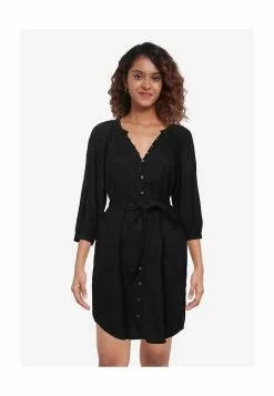 Old Navy Tie Waist Poet Mini Shirt Dress