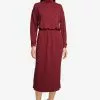 Old Navy Ls Waisted Mock Neck Midi