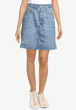 Old Navy High Rise Medium Wash Mini Skirt