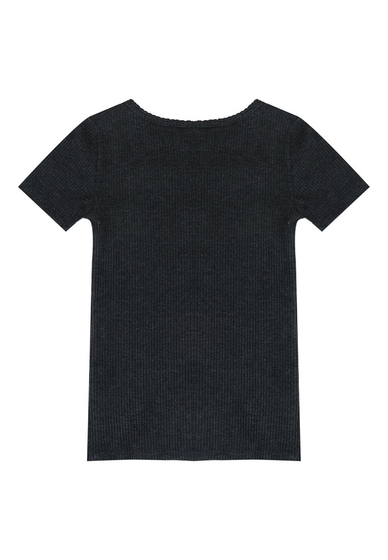 Old Navy Rib-Knit Button-Front Short-Sleeves Top 4 Old Navy Rib-Knit Button-Front Short-Sleeves Top - Billede 2