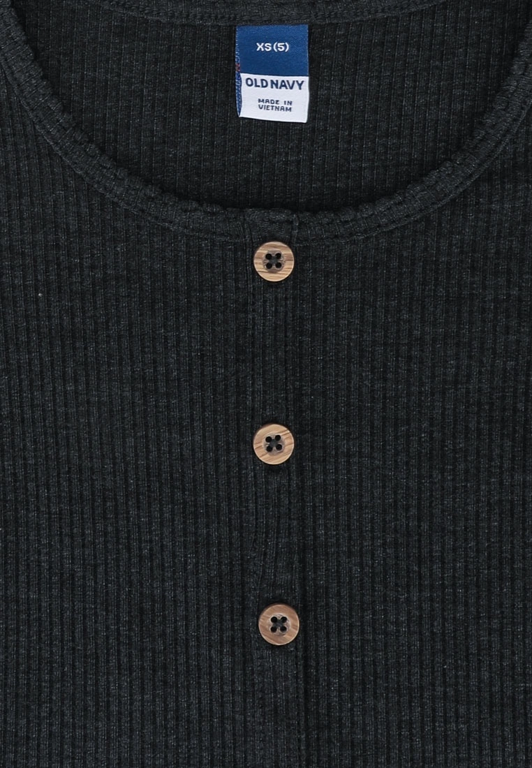 Old Navy Rib-Knit Button-Front Short-Sleeves Top 5 Old Navy Rib-Knit Button-Front Short-Sleeves Top - Billede 3