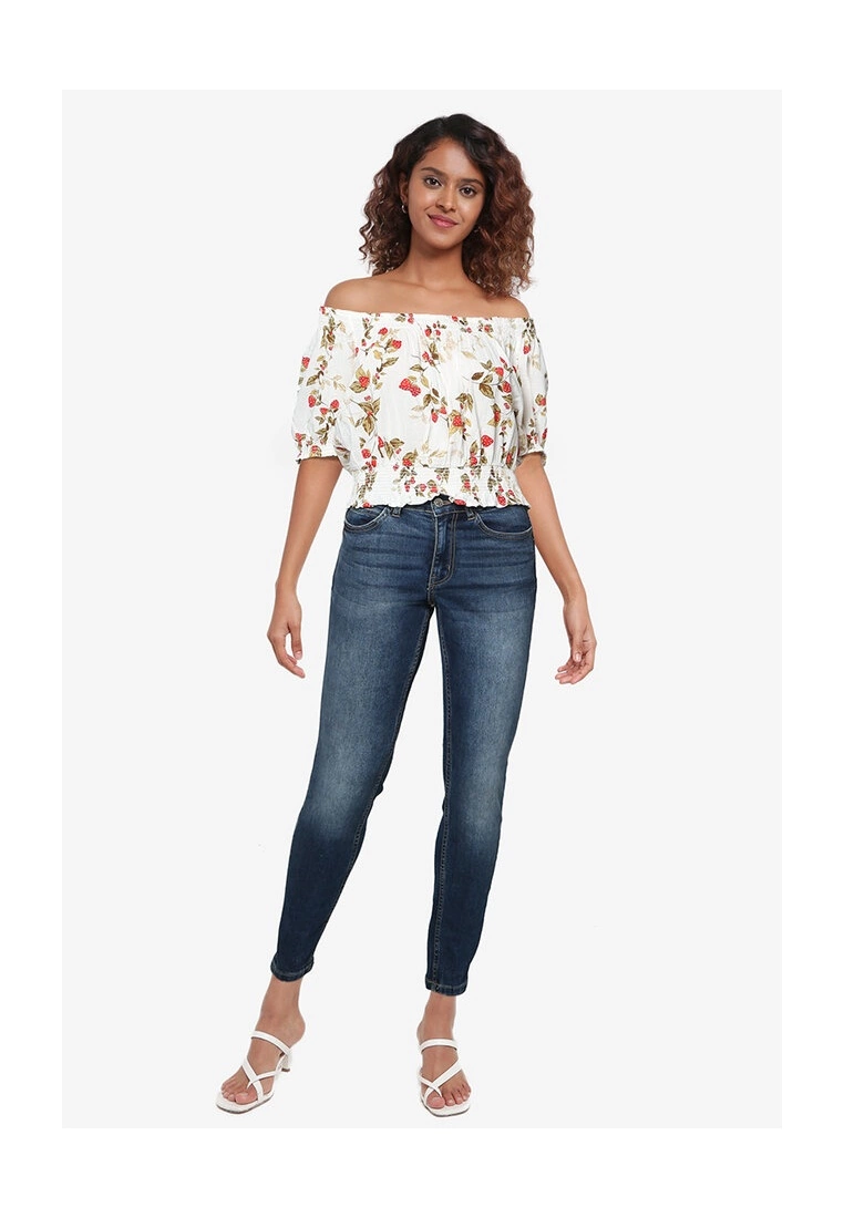 Old Navy Bubble Smocked Waist Top 6 Old Navy Bubble Smocked Waist Top - Billede 4