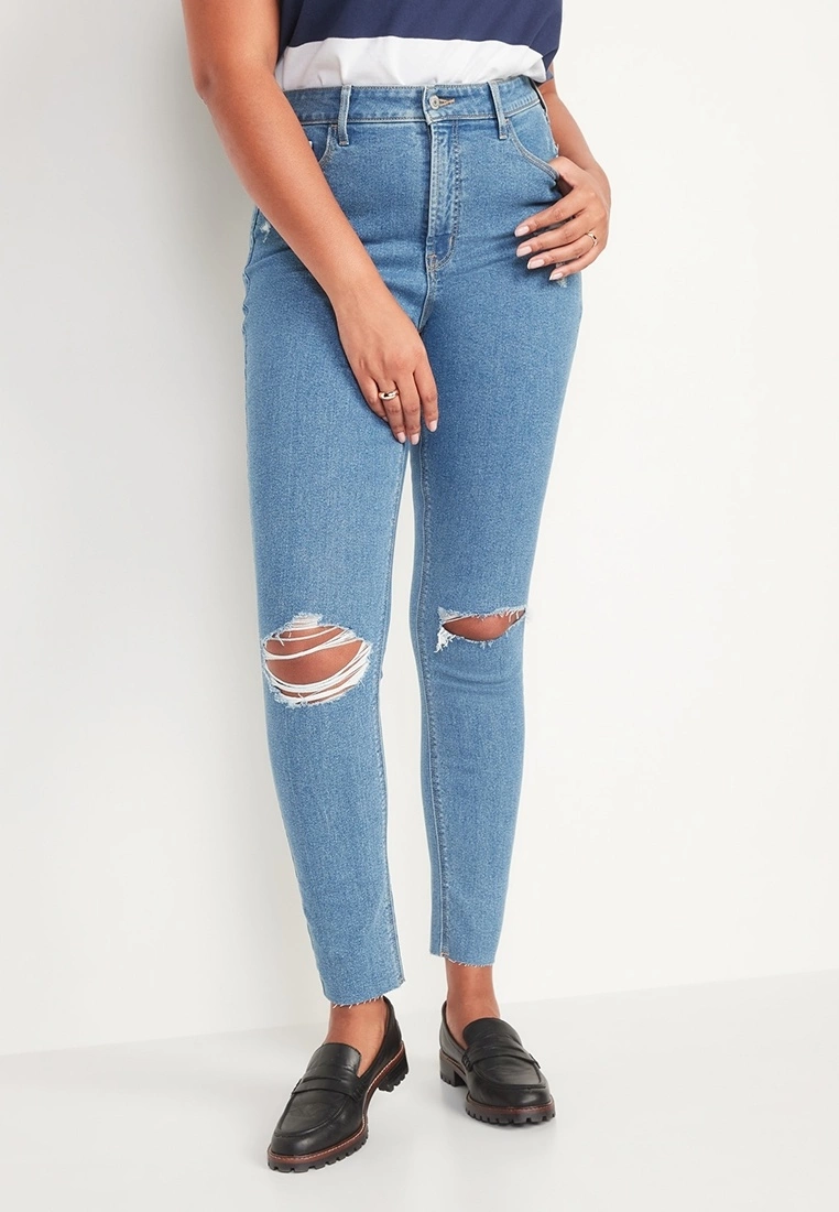 Old Navy High Rise Rockstar Medium Destroy Jeans 6 Old Navy High Rise Rockstar Medium Destroy Jeans - Billede 4