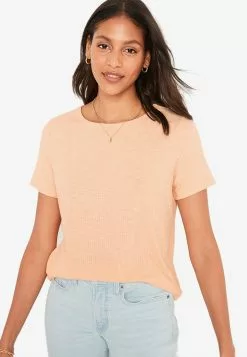 Old Navy Short-Sleeve Luxe Crew-Neck Rib-Knit T-Shirt