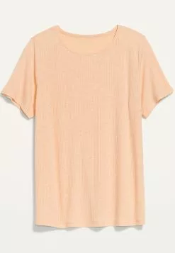 Old Navy Short-Sleeve Luxe Crew-Neck Rib-Knit T-Shirt -Cykler Salgsbutik old navy 3743 0090716 8