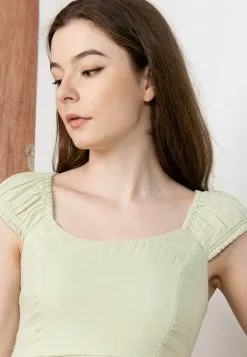 Old Navy Puff-Sleeve Smocked Mini Dress -Cykler Salgsbutik old navy 3777 7175626 7