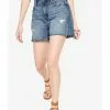 Old Navy 5" Inseam High Waisted Slouchy Straight Cut Off Non Stretch Denim Shorts -Cykler Salgsbutik old navy 3803 7575626 1