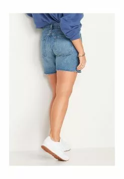 Old Navy 5" Inseam High Waisted Slouchy Straight Cut Off Non Stretch Denim Shorts -Cykler Salgsbutik old navy 3806 7575626 5