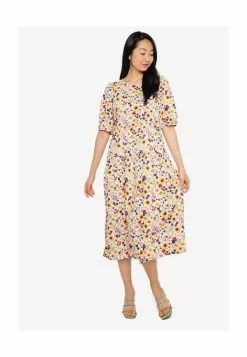 Old Navy Puff Sleeve Crew Neck Tiered Midi Dress -Cykler Salgsbutik old navy 3810 0485706 4