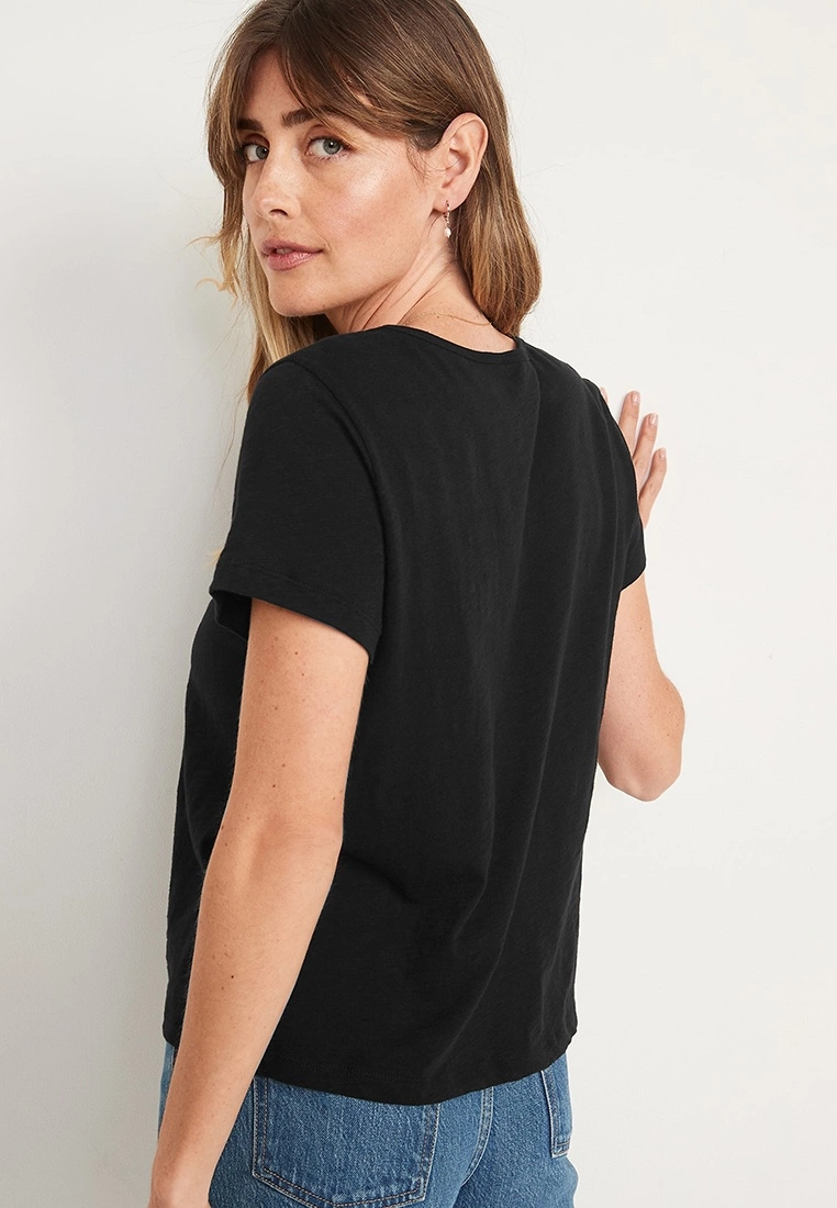 Old Navy Short Sleeves High Hip Henley Top 5 Old Navy Short Sleeves High Hip Henley Top - Billede 3