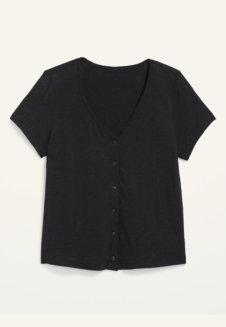 Old Navy Short Sleeves High Hip Henley Top 9 Old Navy Short Sleeves High Hip Henley Top - Billede 7