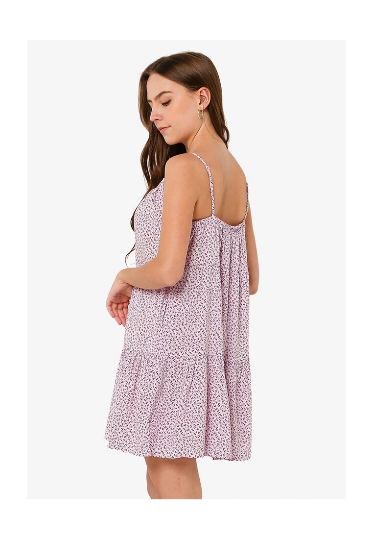 Old Navy Sleeveless Tiered Floral Print Mini Cami Swing Dress 4 Old Navy Sleeveless Tiered Floral Print Mini Cami Swing Dress - Billede 2