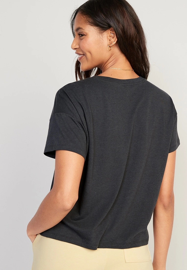 Old Navy Sunday Sleep Cropped Lounge T-Shirt 4 Old Navy Sunday Sleep Cropped Lounge T-Shirt - Billede 2