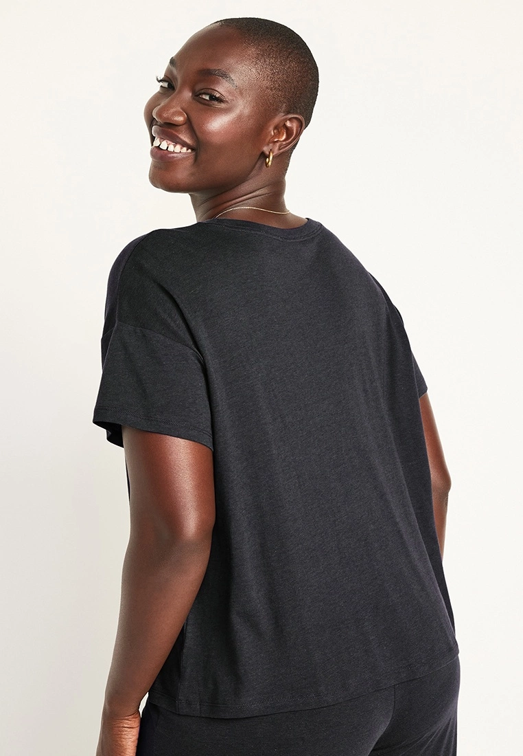 Old Navy Sunday Sleep Cropped Lounge T-Shirt 7 Old Navy Sunday Sleep Cropped Lounge T-Shirt - Billede 5