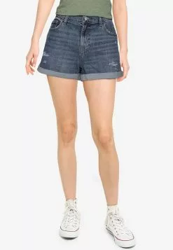 Old Navy Medium Wash Destroyed Shorts