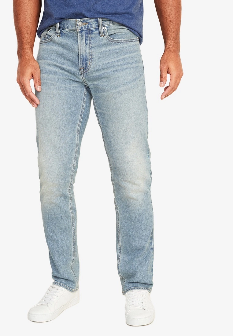 Old Navy Straight Built In Flex Light Wash Jeans 3 Old Navy Straight Built In Flex Light Wash Jeans