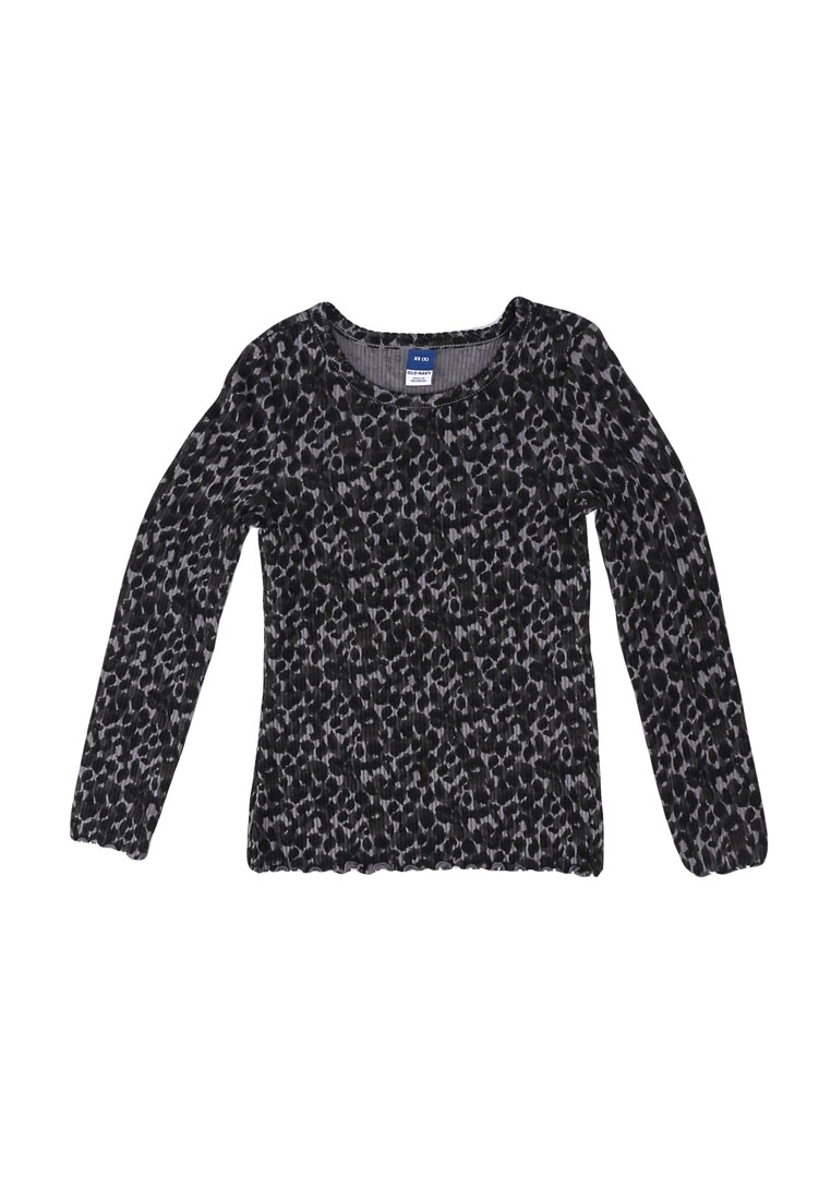 Old Navy Printed Rib-Knit Lettuce-Edge T-Shirt 3 Old Navy Printed Rib-Knit Lettuce-Edge T-Shirt