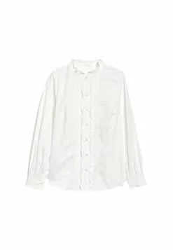 Old Navy Ruffle-Trimmed Pintucked Collarless Tuxedo Shirt 9 Old Navy Ruffle-Trimmed Pintucked Collarless Tuxedo Shirt -Cykler Salgsbutik old navy 4418 2339736 4