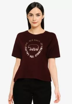 Old Navy Logo-Graphic Crop Tee