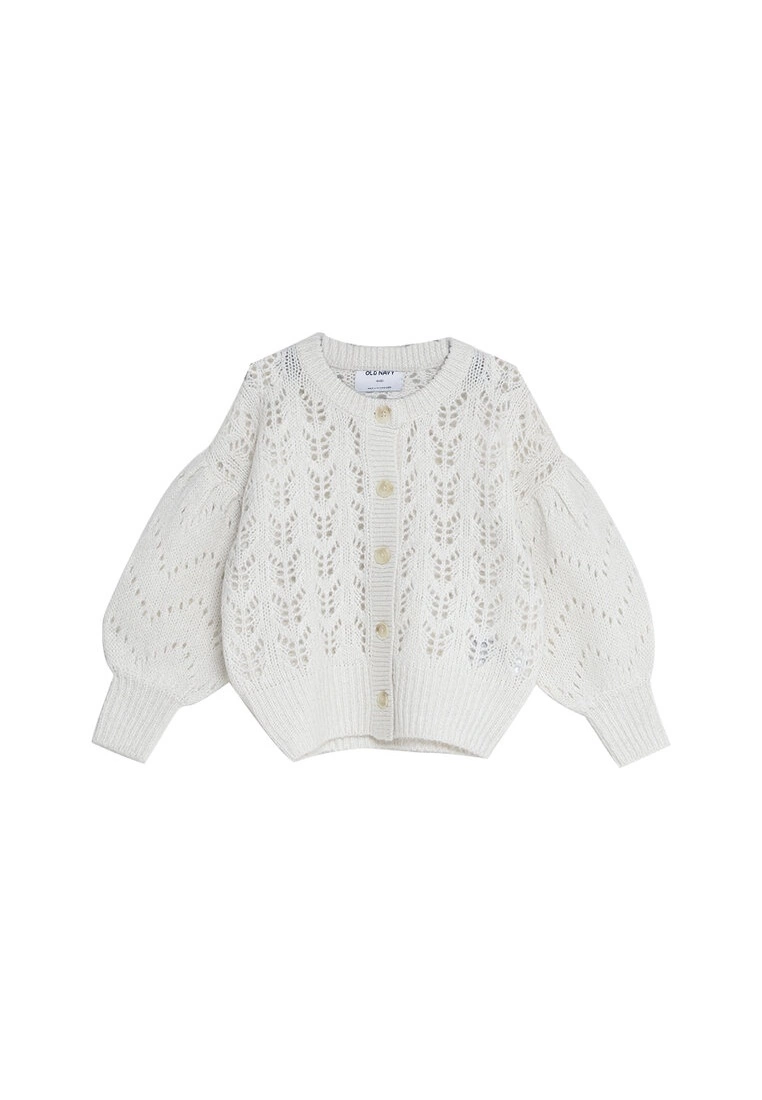 Old Navy Cozy Pointelle Blouson-Sleeve Cardigan 3 Old Navy Cozy Pointelle Blouson-Sleeve Cardigan