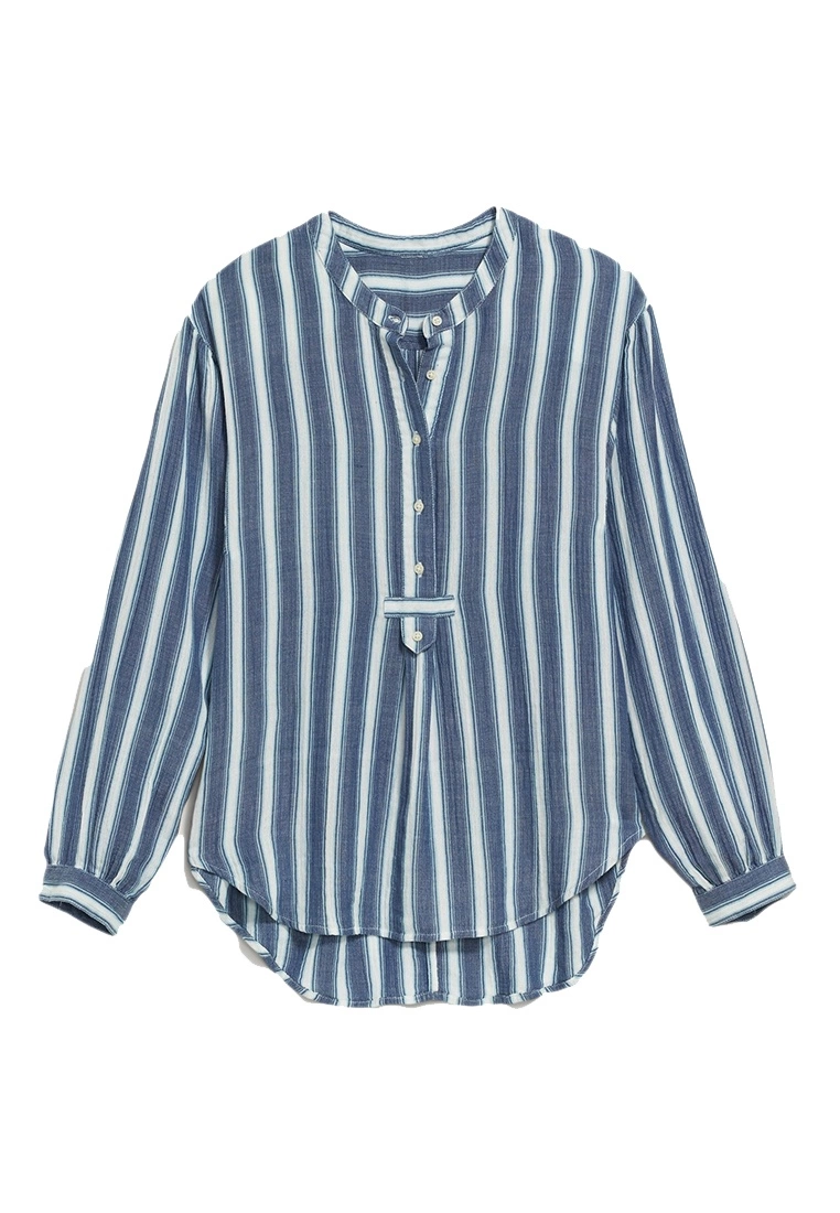 Old Navy Ls Oversized Popover Button Shirt - Y/D 6 Old Navy Ls Oversized Popover Button Shirt - Y/D - Billede 4