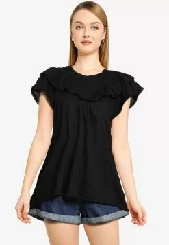 Old Navy Lace Ruffle Top